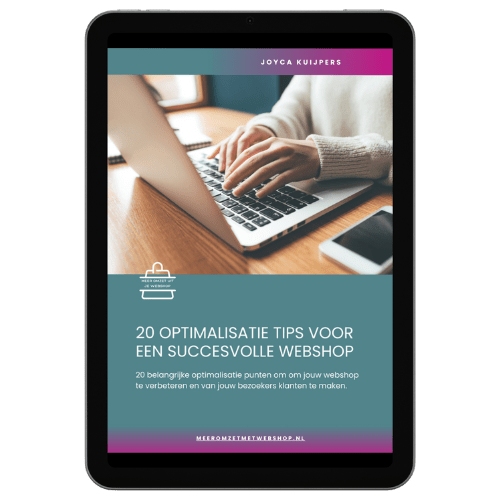 20 Optimalisatietips voor een Succesvolle Webshop afbeelding