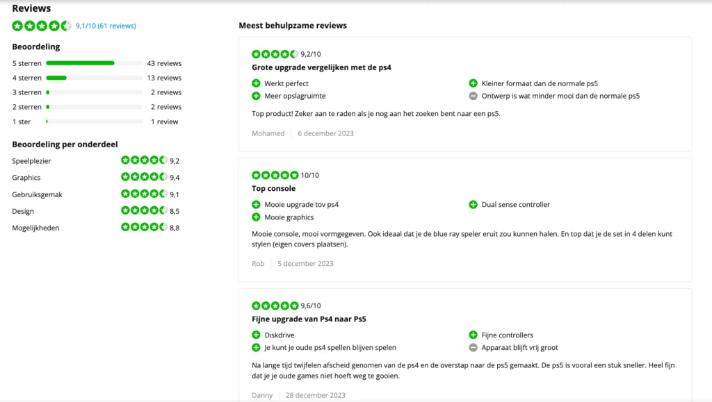Je kunt als webshop niet zonder social proof. Je kunt zelf 100 keer zeggen hoe goed je producten zijn maar het heeft pas écht effect als eerdere klanten dit zeggen!